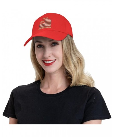 98th Birthday Gifts Vintage 1926 Hat Men Est 1926 98th Birthday Gifts for Women Hat Baseball Cap Snapback Hat Red $12.70 Base...