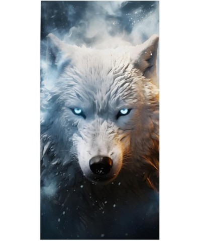 3D Viking Totem Print Balaclava Bandana Neck Gaiter Scarf Headband for Womens Mens Ice Wolf $11.50 Balaclavas