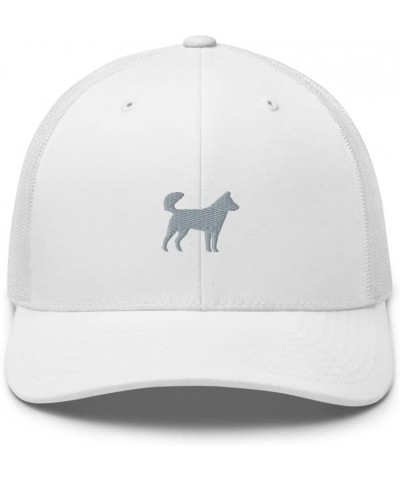 Korean Jindo Trucker hat, Embroidered Unisex hat, Korean Jindo Dog Gift. White $17.31 Baseball Caps