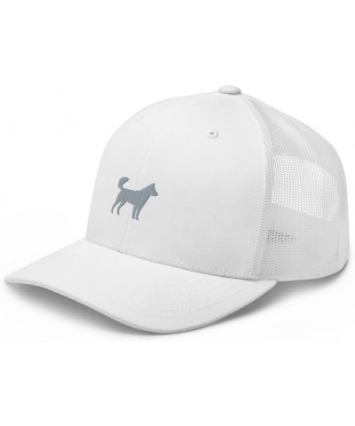 Korean Jindo Trucker hat, Embroidered Unisex hat, Korean Jindo Dog Gift. White $17.31 Baseball Caps