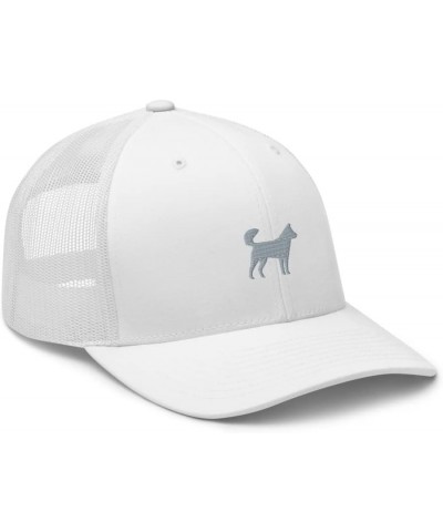 Korean Jindo Trucker hat, Embroidered Unisex hat, Korean Jindo Dog Gift. White $17.31 Baseball Caps