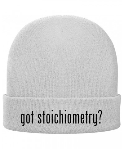 got Stoichiometry? - Soft Adult Beanie Cap White $16.53 Skullies & Beanies