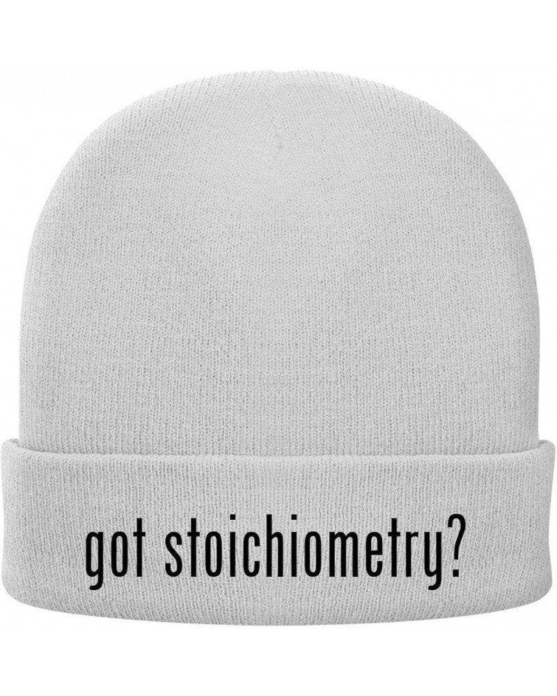 got Stoichiometry? - Soft Adult Beanie Cap White $16.53 Skullies & Beanies