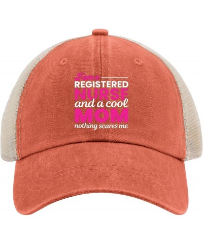 Registered Nurse and Dog Mom Trucker Cap Funny Pickleball Cap for Womens Workout Hat Trendy Sun Visor Hat Saffron02 $10.99 Su...