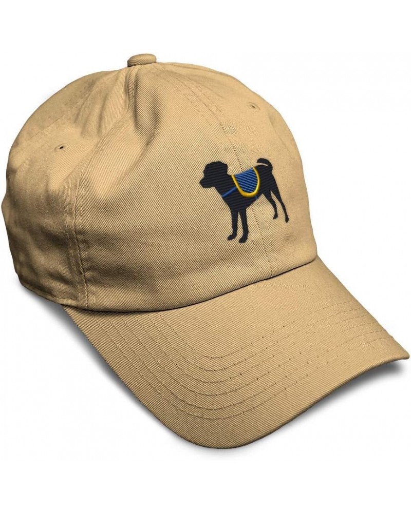 Custom Soft Baseball Cap Service Dog Embroidery Dogs Twill Cotton Giraffe Dad Hats for Men & Women Khaki Design Only $13.50 B...