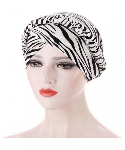 Skiing Baseball Cap Hair Cap Hat Braid Pre Tied Headwear Baseball Caps Exercise Cap Muslim Hat - White $4.97 Skullies & Beanies