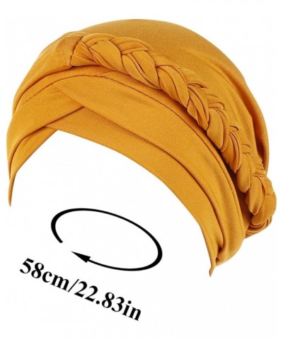 Skiing Baseball Cap Hair Cap Hat Braid Pre Tied Headwear Baseball Caps Exercise Cap Muslim Hat - White $4.97 Skullies & Beanies