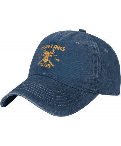 Hunting Club Vintage Baseball Cap Women Men Trucker Caps Golf Dad Hats Navy Blue $10.25 Cowboy Hats