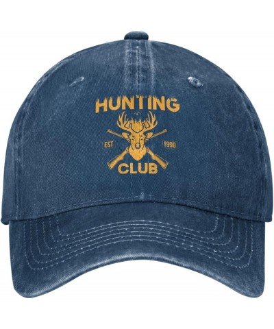 Hunting Club Vintage Baseball Cap Women Men Trucker Caps Golf Dad Hats Navy Blue $10.25 Cowboy Hats