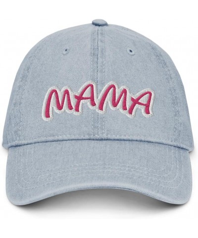 Mama Denim Hat New Mama Strolling Hat Light Blue $17.15 Baseball Caps