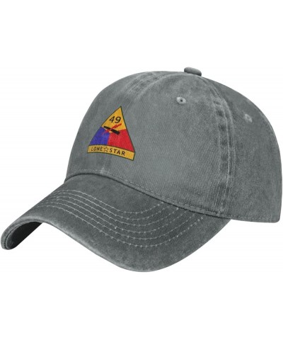 49th Us Armored Division SSI Baseball Cap for Men Women Hats Adjustable Vintage Cowboy Hat Dad Caps Gray $12.51 Baseball Caps