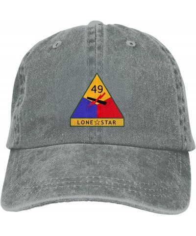 49th Us Armored Division SSI Baseball Cap for Men Women Hats Adjustable Vintage Cowboy Hat Dad Caps Gray $12.51 Baseball Caps