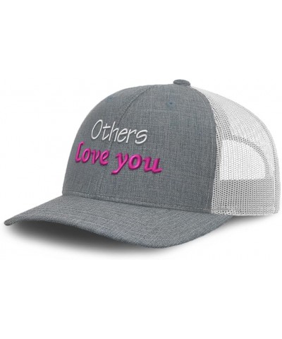 Trucker Hat Baseball Cap Others Love You Cotton Dad Hats for Men & Women Heather Gray White $12.76 Baseball Caps