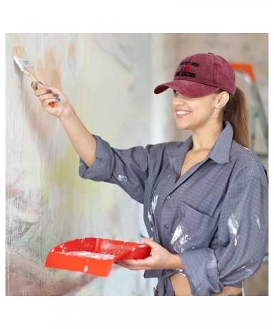 Custom Soft Washed Baseball Cap I (Love) Wok Racing Red Heart Sports Lovers Red Personalized Text Here $15.29 Baseball Caps