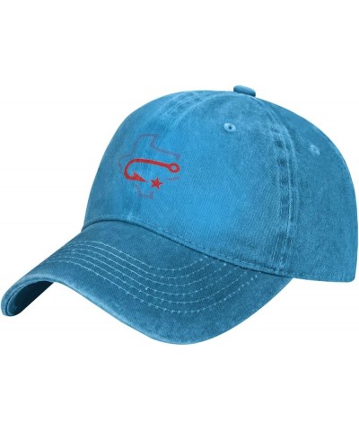 Corpus Christi Hooks Logo Cowboy Hats，Unisex Adjustable for Hat Baseball Cap Casquette Blue $7.64 Cowboy Hats