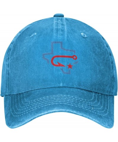 Corpus Christi Hooks Logo Cowboy Hats，Unisex Adjustable for Hat Baseball Cap Casquette Blue $7.64 Cowboy Hats