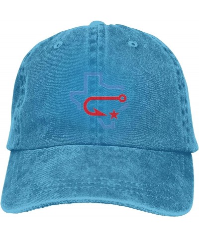 Corpus Christi Hooks Logo Cowboy Hats，Unisex Adjustable for Hat Baseball Cap Casquette Blue $7.64 Cowboy Hats