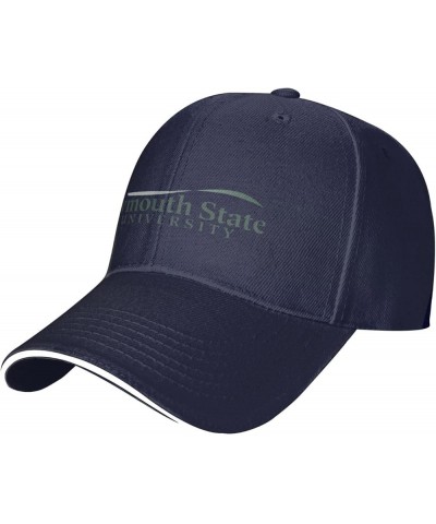 Plymouth A State University Logo Sandwich Cap Unisex Classic Baseball Capunisex Adjustable Casquette Dad Hat Navy Blue $12.99...