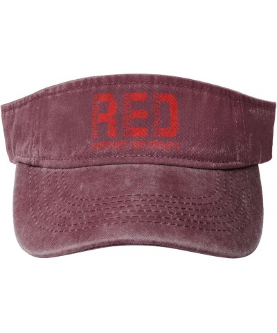 Red Remember Everyone Deployed. Support Our Troops Sun Hat Sun Visor Hats for Women Men Baseball Cap Golf Hats Red $13.73 Sun...