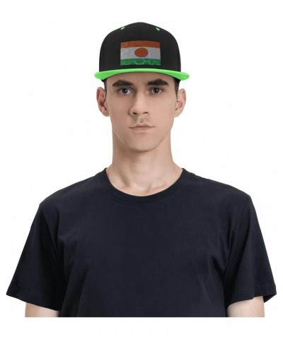 Flag of Niger Baseball Cap for Men Women Snapback Hat Adjustable Flat Bill Hats Green $14.58 Baseball Caps