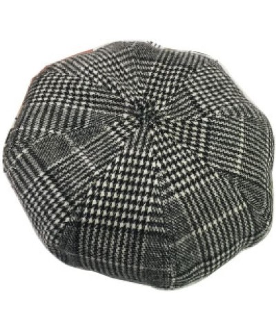 Striped Plaid Berets for Women Cotton Beanies Caps Ladies Girls Chic Newsboy Caps Painter Cap Artist Hat Brown $13.11 Newsboy...