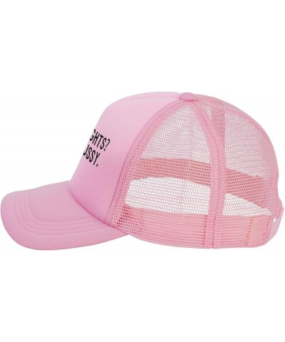 No Rights No Pussy Men's Baseball Cap Original Trucker Hat Adjustable Pink $10.46 Baseball Caps