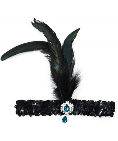 Medieval Style 1920s Headband with Rhinestone&Feather Eye Catching Headbands for Women Headband for Cosplay Performances O $6...