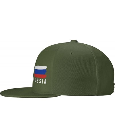 Russia Flag Russian Flag Gifts Trucker Hat Women Baseball Cap Cowboy Hat Men Dad Hat Snapback Hat Black Moss Green $10.66 Bas...