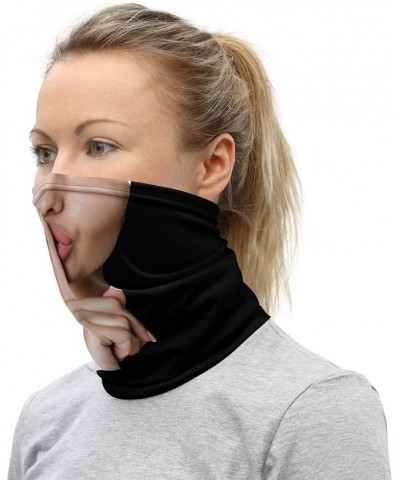 Funny Be Quiet Face Mask Neck Gaiter Cover your Cough, Social Distancing, Unisex Face Covering $14.34 Scarves