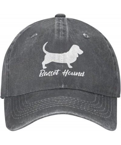 Basset Hound Cowboy Hat Adjustable Washable Cowboy Baseball Hat Unisex Black Deep Heather $12.51 Cowboy Hats