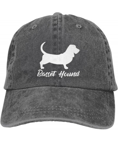 Basset Hound Cowboy Hat Adjustable Washable Cowboy Baseball Hat Unisex Black Deep Heather $12.51 Cowboy Hats