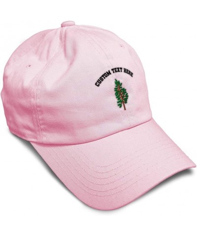 Soft Baseball Cap Pine Tree B Embroidery Trees Pine Tree Style 2 Twill Cotton Dad Hats for Men & Women Soft Pink Personalized...