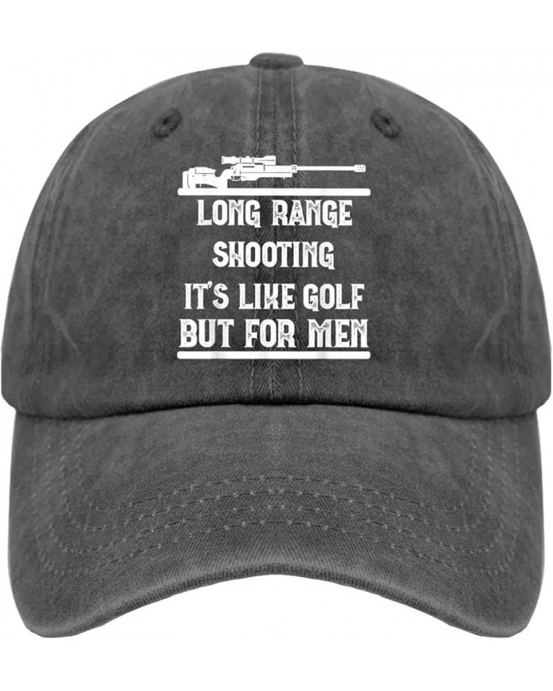 Long Ranges Shooting It's Like Golf But for Men Hats for Men Trucket Trendy Trucker Men Women Black Party Cap Gift Pigment Bl...