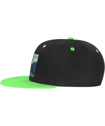 Beautiful Landscape View of The Marshlands Baseball Cap for Men Women Snapback Hat Adjustable Flat Bill Hats Green $13.60 Bas...