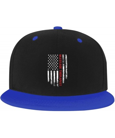 Massage Therapist USA Flag Baseball Cap for Men Women Snapback Hat Adjustable Flat Bill Hats Blue $13.35 Baseball Caps