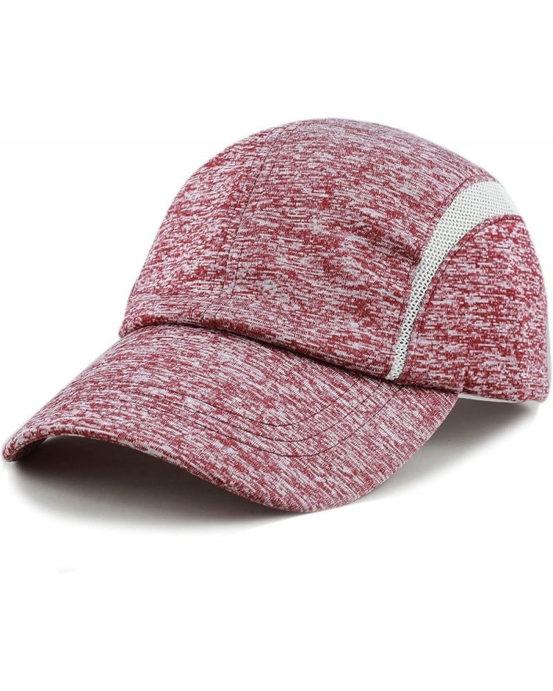 Baseball Hat Light Weight Running Mesh Outdoor Low Profile Cap Burgundy $9.68 Baseball Caps