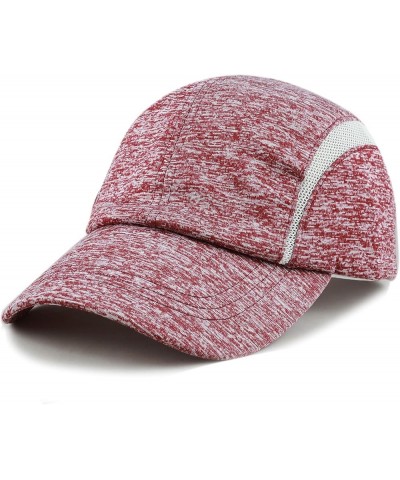 Baseball Hat Light Weight Running Mesh Outdoor Low Profile Cap Burgundy $9.68 Baseball Caps