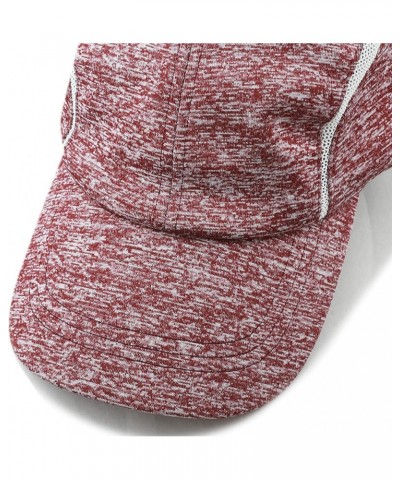 Baseball Hat Light Weight Running Mesh Outdoor Low Profile Cap Burgundy $9.68 Baseball Caps