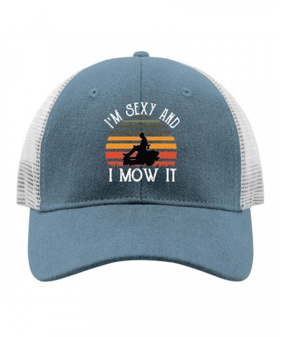 I'm Sexy and I Mow It Sun Hat Youth Golf Hat Apricot Skyblue $11.53 Sun Hats