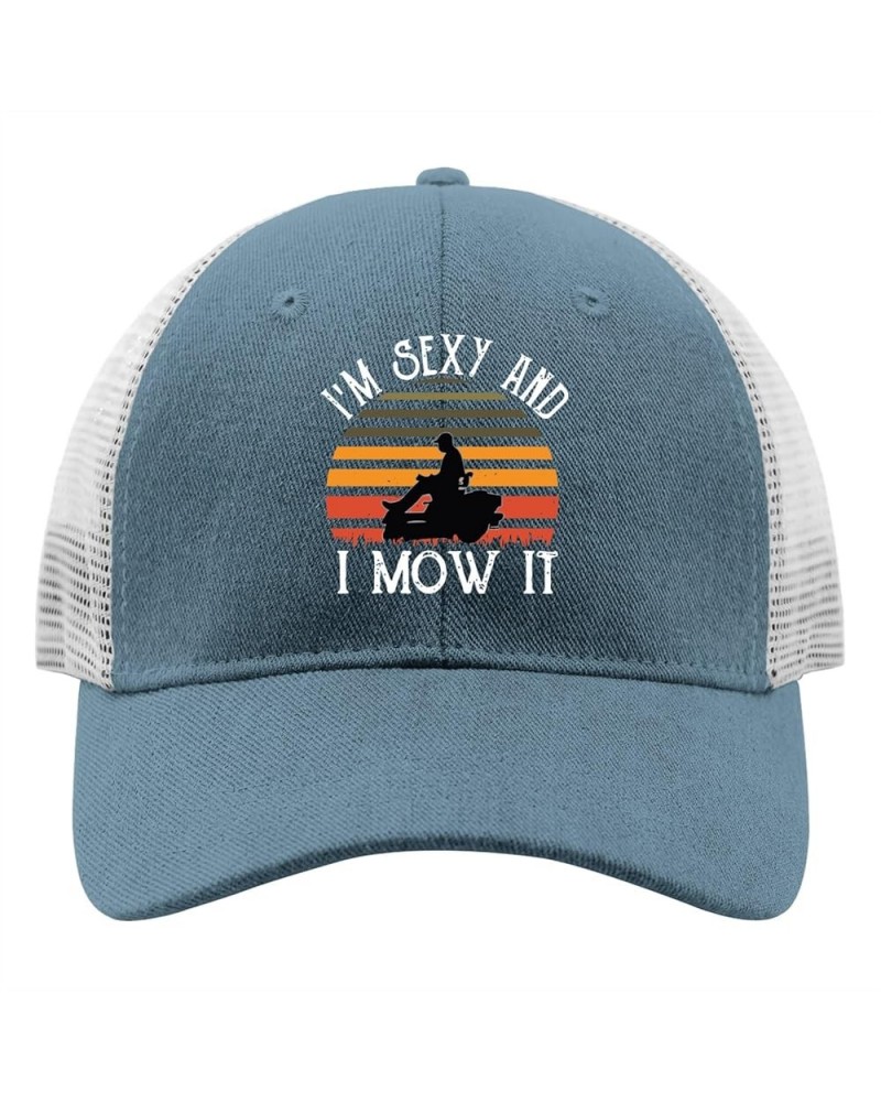 I'm Sexy and I Mow It Sun Hat Youth Golf Hat Apricot Skyblue $11.53 Sun Hats