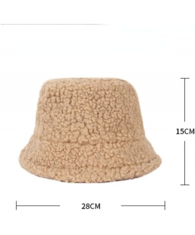 hat,Bucket Hats Women Winter Hat Girl Warm Solid Windproof Vintage Fisherman Hat Kahki $15.32 Bucket Hats