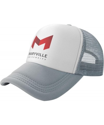 Maryville University Trucker Hats for Both Men and Women - Mesh Baseball Snapback Hats Gray $12.38 Baseball Caps