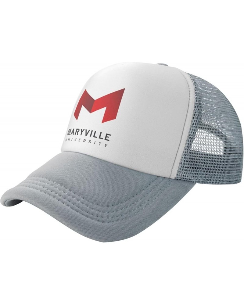 Maryville University Trucker Hats for Both Men and Women - Mesh Baseball Snapback Hats Gray $12.38 Baseball Caps