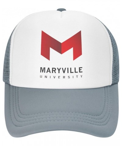 Maryville University Trucker Hats for Both Men and Women - Mesh Baseball Snapback Hats Gray $12.38 Baseball Caps