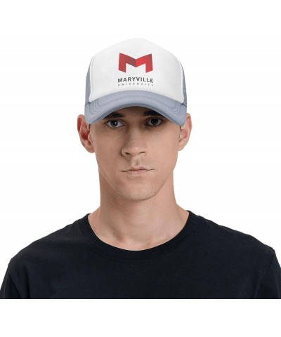 Maryville University Trucker Hats for Both Men and Women - Mesh Baseball Snapback Hats Gray $12.38 Baseball Caps