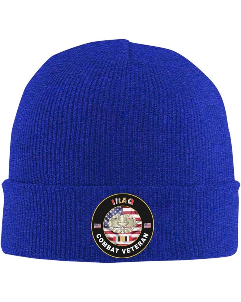 US Army Medic Iraq Combat Veteran Winter Warm Knit Hat - Soft, Classic,Stretchy Beanie Cap Black Blue $10.23 Skullies & Beanies