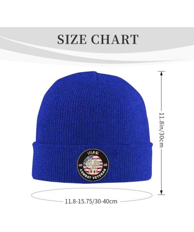 US Army Medic Iraq Combat Veteran Winter Warm Knit Hat - Soft, Classic,Stretchy Beanie Cap Black Blue $10.23 Skullies & Beanies