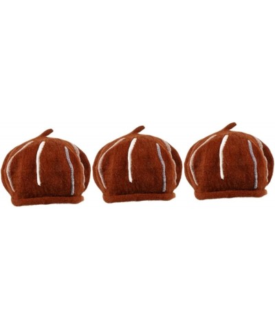 2 Pcs Berets Beret for Women Knitted Beret Hat Womens Caps and Hats French Beret Cap Knitted Brownx3pcs $8.98 Berets