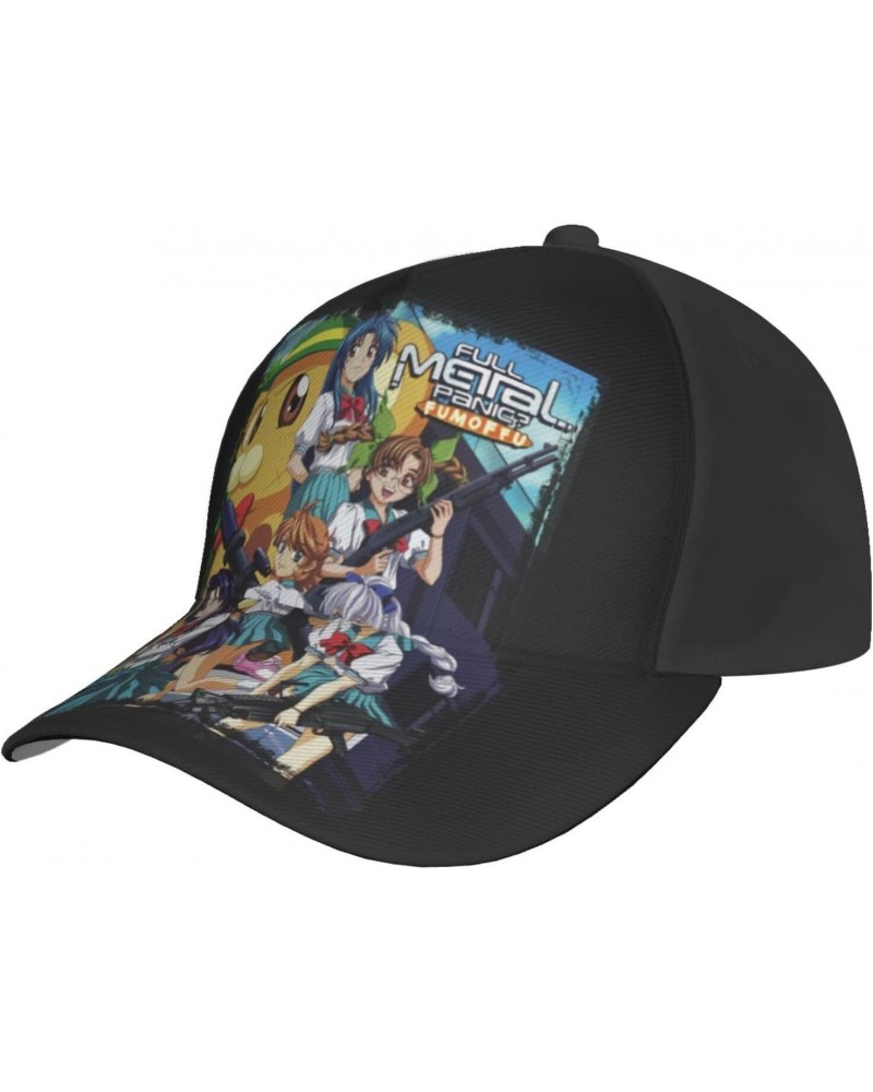 Anime Baseball Cap Full Metal Panic Unisex Adjustable Trucker Caps Adult Topee Cowboy Hat Black $11.60 Baseball Caps