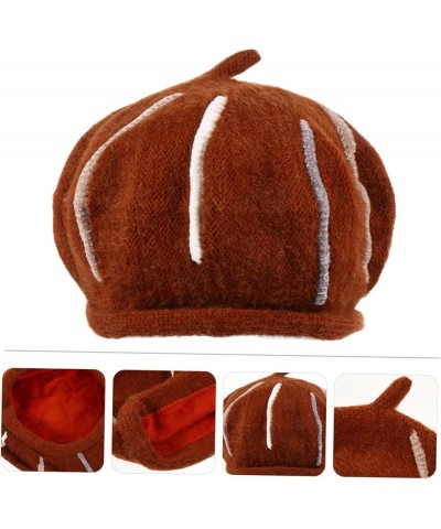 2 Pcs Berets Beret for Women Knitted Beret Hat Womens Caps and Hats French Beret Cap Knitted Brownx3pcs $8.98 Berets